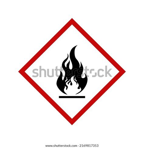 Vector Illustration Ghs Hazard Pictogram Flammable