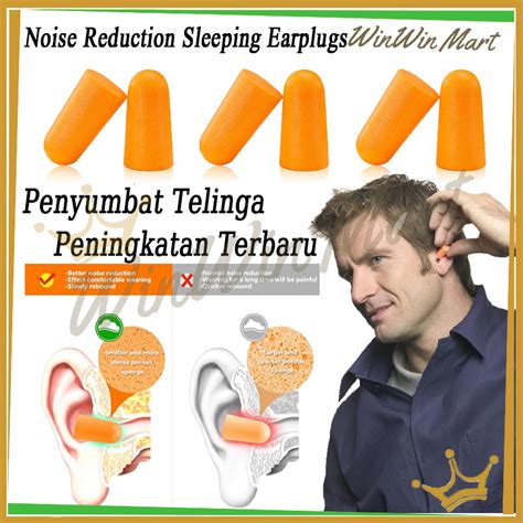 Jual 10PCS Noise Reduction Sleeping Earplugs Alat Sumbat Penyumbat