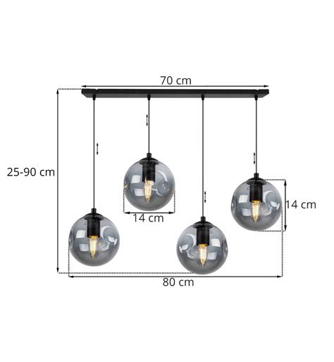 Regulowana Lampa Wisz Ca Prostok Tna Podsufitka Klosze Kula