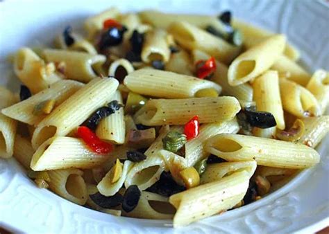 Паста с анчоусами и оливками, пошаговый рецепт с фото