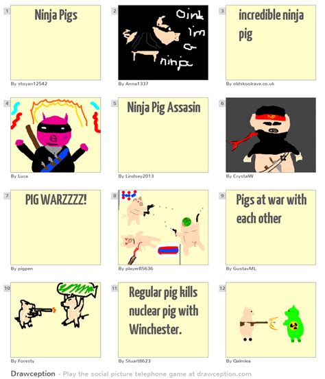 Ninja Pigs Drawception