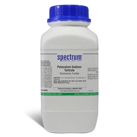 Spectrum P1401 2 5KG SPFDB Potassium Sodium Tartrate Tetrahydrate