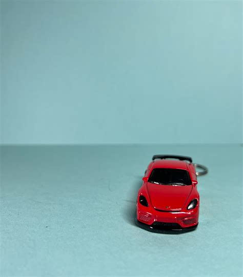 Hot Wheels Porsche Cayman GT Keychain Etsy