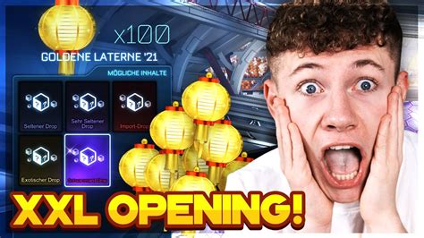 100x GOLDENE LATERNEN ÖFFNEN 200 XXL OPENING LIVE Rocket League