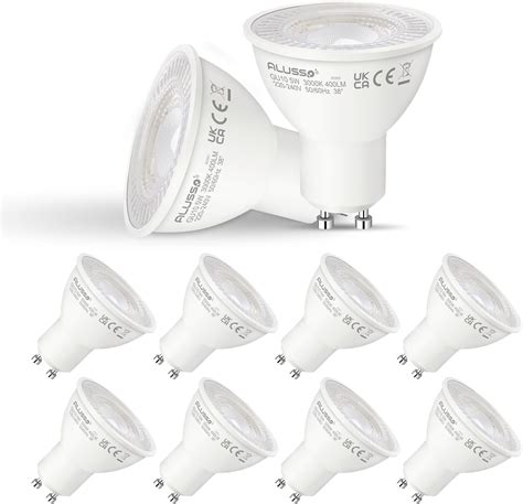 Greenandco 10x Cri 90 Gu10 Led Spot 7w 450 Lm 36° 3000k Warmweiß 230v