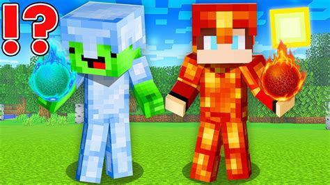 Mikey ICE Armor Vs JJ LAVA Armor Survival Battle Minecraft Maizen