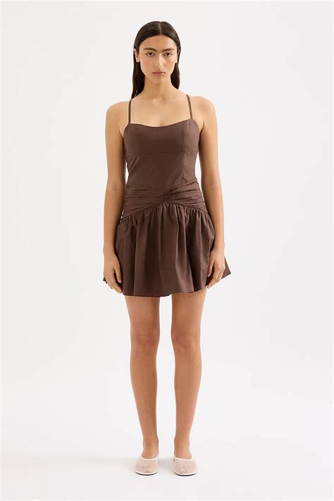 Nude Lucy Skarla Mini Dress Chocolate Stylerunner