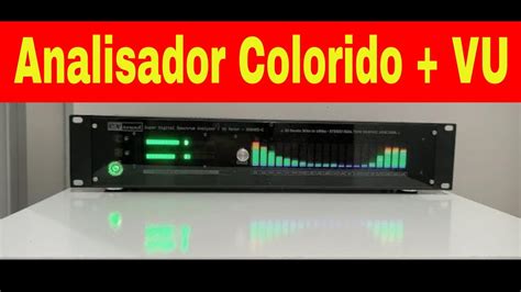 Analisador De Espectro Colorido Vu Meter Digital Bargraph