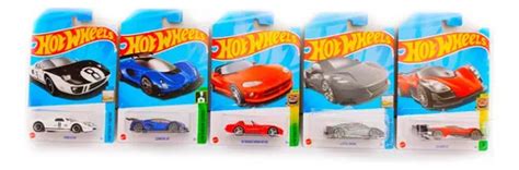 Hot Wheels Paquete De 5 Carritos Deportivos Paquete A Elegir Meses Sin Intereses
