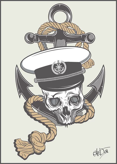 Skull With Anchor By Snikers15 On Deviantart