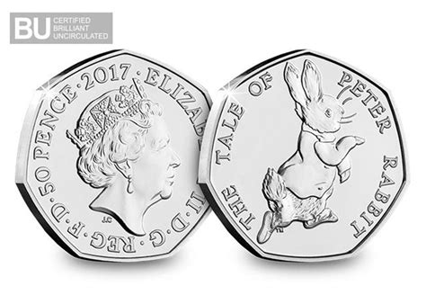 2017 Uk Peter Rabbit Certified Bu 50p