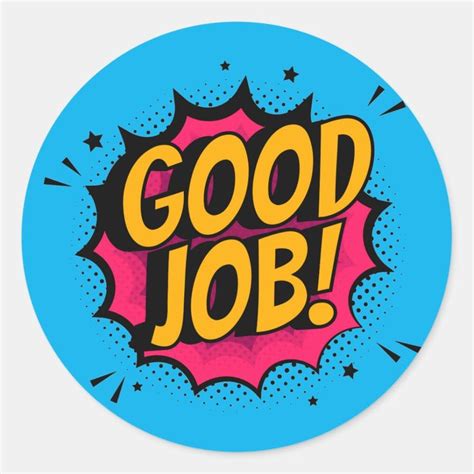 Good Job Comic Book Pop Art Sticker Zazzle In 2024 Sticker Art Pop