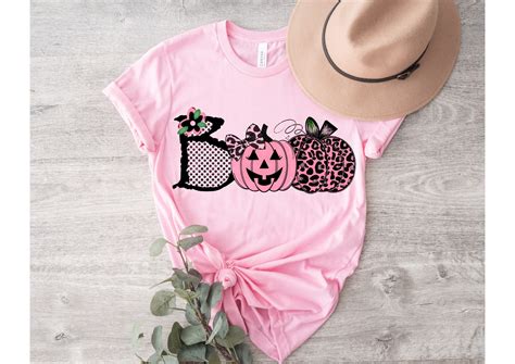 Boo Halloween PNG Cute Halloween Girl PNG Pink Pumpkins - Etsy