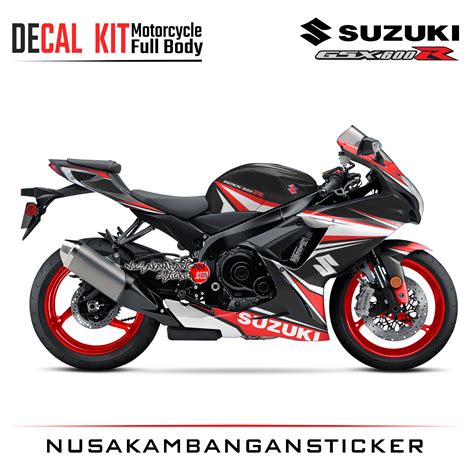 Decal Kit Sticker Suzuki GSX R 1000 Black Green Big Bike Decal