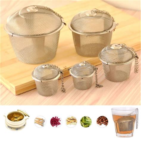 Aliexpress Buy Reusable Stainless Mesh Herbal Ball Tea Infuser