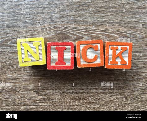 Nick name hi-res stock photography and images - Alamy