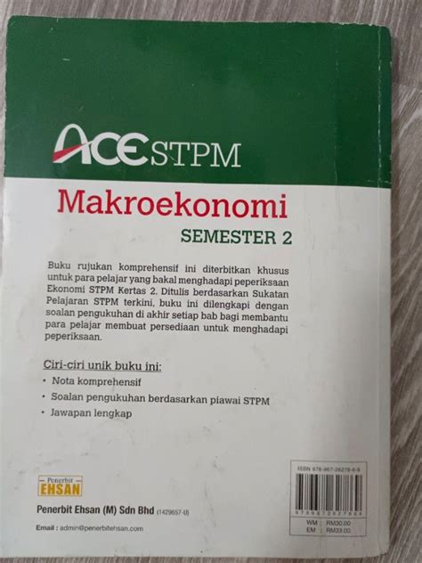 Stpm Makroekonomi Sem Hobbies Toys Books Magazines Textbooks