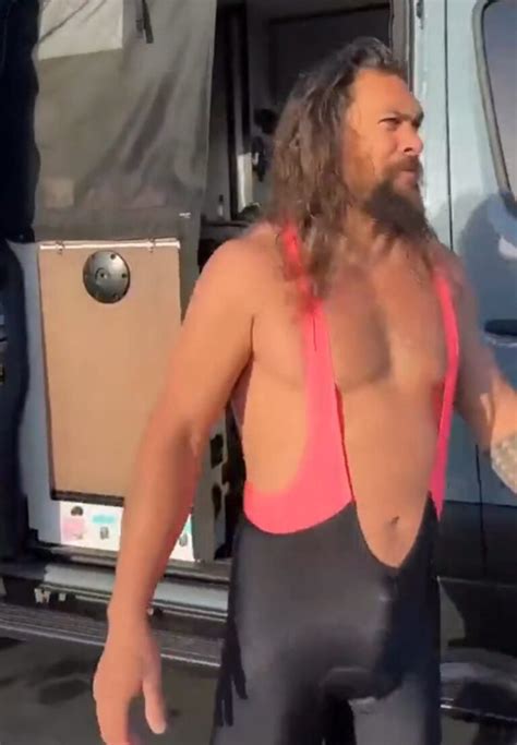 Omg Happy Hunk Day Hosted By Jason Momoa Bulging With Apparent Woody