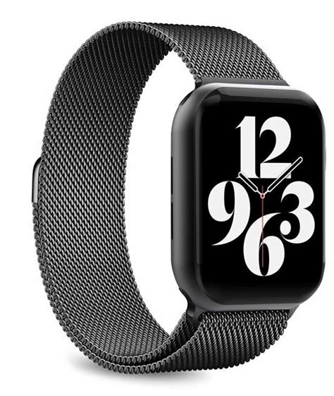 PURO Milanese Magnetic Band Do Apple Watch 38 40 41 Mm Czarny Pasek