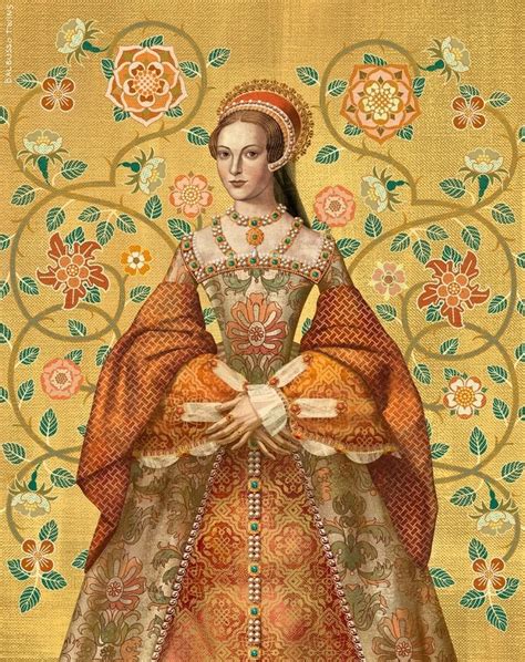 Katharine Parr Portrait Six Tudor Queen An Art Print By Anna And Elena