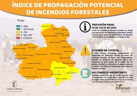 Toda La Provincia De Toledo En Riesgo Muy Alto De Incendios Forestales