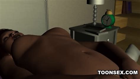 3D Cartoon Redhead Babe Plays With Herself In Bed