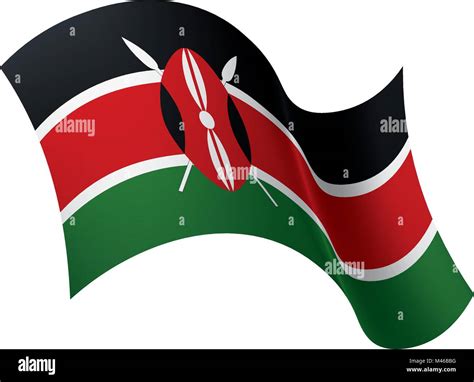 Kenya Flag Vector Illustration Stock Vector Image And Art Alamy