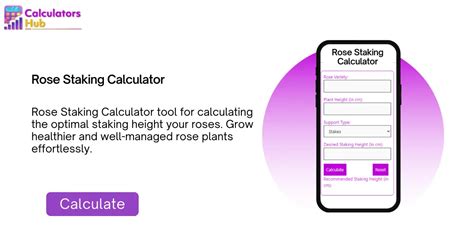 Rose Staking Calculator Online CalculatorsHub