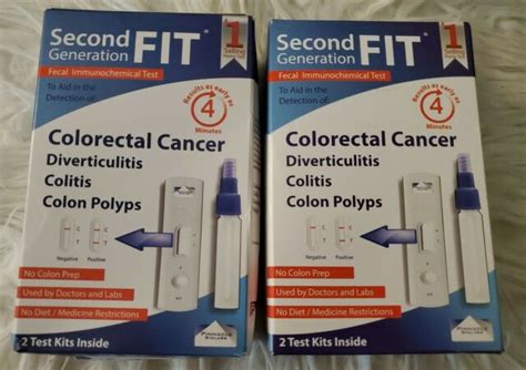 Pinnacle Second Generation Fit Test Kit For Colorectal Cancer 2 Pack