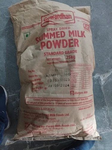 Govardhan Spray Dried Gowardhan Skimmed Milk Powder Kg Bag At Rs