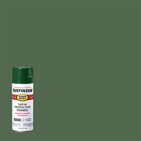 Canyon Green Rust Oleum Stops Rust Satin Protective Enamel Spray Paint