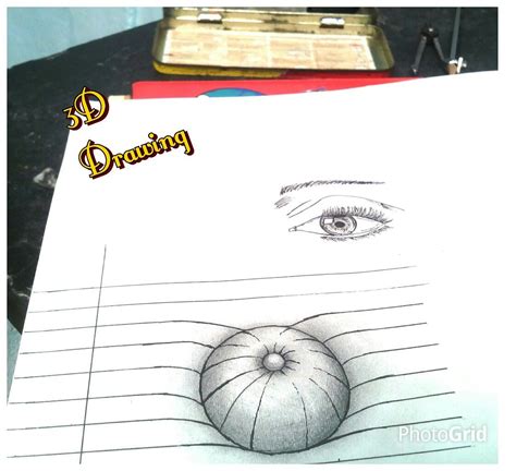 3D pencil drawing