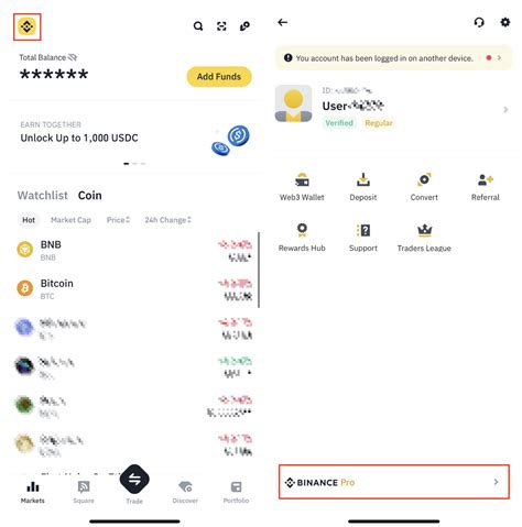 Comment Utiliser La Version Pro Sur Lapplication De Binance Pour