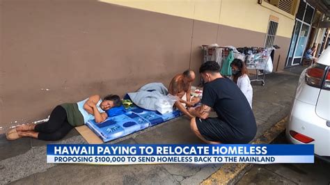 Hawaii Plans To Relocate Homeless Back To The Mainland With Their Families Youtube