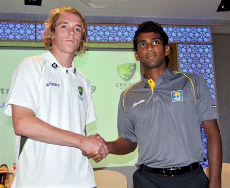 Patrick McKenna And Chamika Karunaratne The Captains Of The Australia