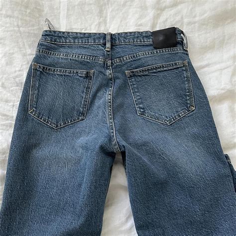 Massimo Dutti straight leg jeans. Only wore once so... - Depop