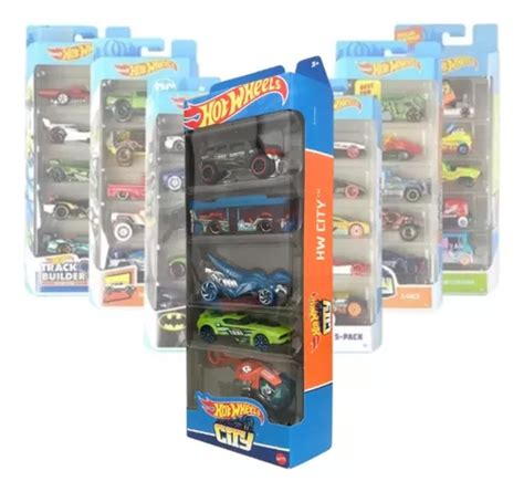 Carrinho Hot Wheels Pack 5 Original Colecionável Mattel Parcelamento sem juros