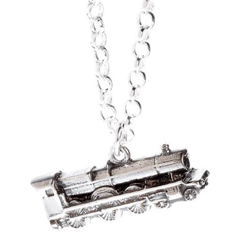 Sterling Silver Hogwarts Express Necklace Quizzic Alley Licensed