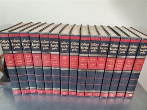 Colliers Encyclopedia Complete Set Of Volumes Rare Ebay