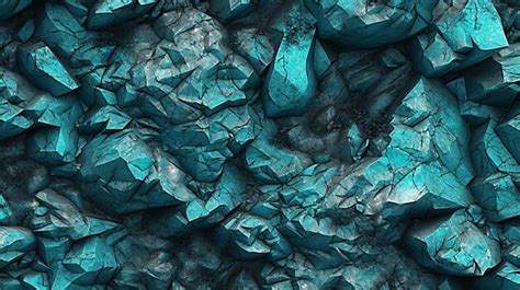 Premium AI Image | Turquoise Rock Texture