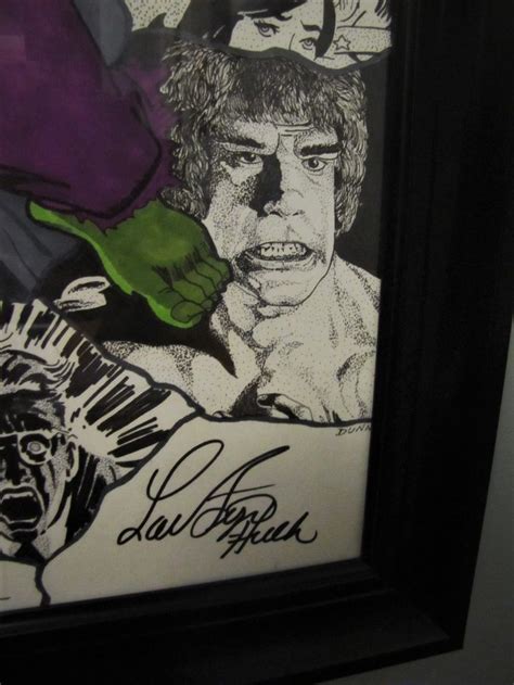 Hulk - detail with Lou Ferrigno signature