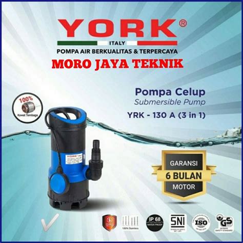 Jual Pompa Air Celup York YRK 130A 3in1 Otomatis Pompa Air Kolam Ikan