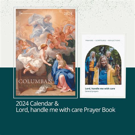 2024 Calendar Lord Handle Me With Care Prayer Book