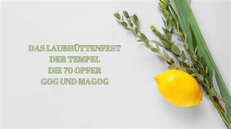 DAS LAUBHÜTTENFEST DER TEMPEL 70 OPFER UND GOG UND MAGOG Judentum