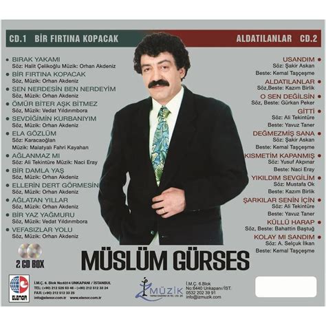 Müslüm Gürses Bir Fırtına Kopacak Aldatılanlar 2 CD Plakci nl