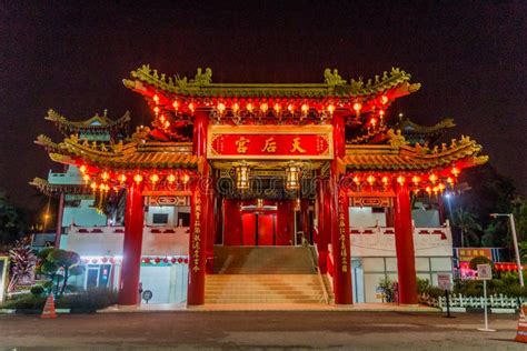 Night View of Thean Hou Temple in Kuala Lumpur, Malaysi Stock Image ...