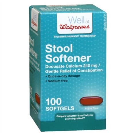 Walgreens Stool Softener Softgels 100 Ct Kroger