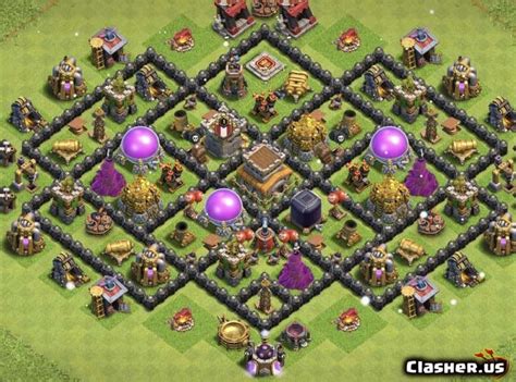 Town Hall 8 TH8 War Trophy Base 439 With Link 0 2022 Farming