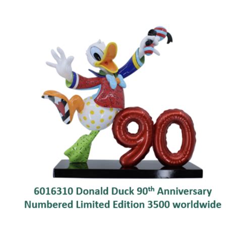 Pre Order Disney Britto Donald Duck 90th Anniversary Figurine