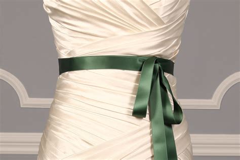 Pistachio Double Faced Satin Ribbon Sash On Sale Your Dream Dress